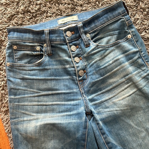 Madewell Cali Demi Boot Jeans Blue Size 25 - Picture 6 of 12